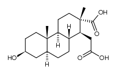 2-羧基十四氢-7-羟基-2,4b-二甲基-1-菲乙酸, (1S,2S,4aS,4bS,7S,8aS,10aR)- 结构式
