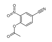 乙酸4-氰基-2-硝基苯酯 结构式