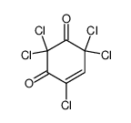 2,2,4,6,6-五氯-4-环己烯-1,3-二酮 结构式