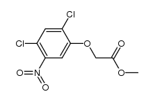 2-(2,4-二氯-5-硝基苯氧基)乙酸甲酯 结构式