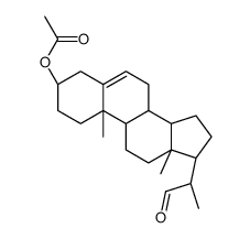 (20S)-3β-乙酰氧基孕甾-5-烯-20-甲醛 结构式