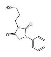 3-(3-巯丙基)-1-苯基-2,4-咪唑烷二酮 结构式