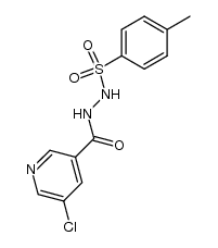 5-氯-3-吡啶甲酸-2-[(4-甲基苯基)磺酰基]酰肼 结构式
