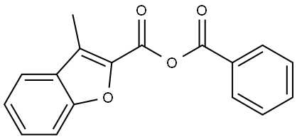 2-Benzofurancarboxylic acid, 3-methyl-, anhydride with benzoic acid 结构式