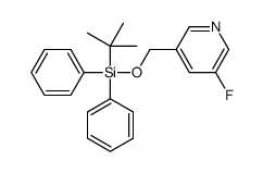 Pyridine, 3-[[[(1,1-dimethylethyl)diphenylsilyl]oxy]methyl]-5-fluoro- 结构式