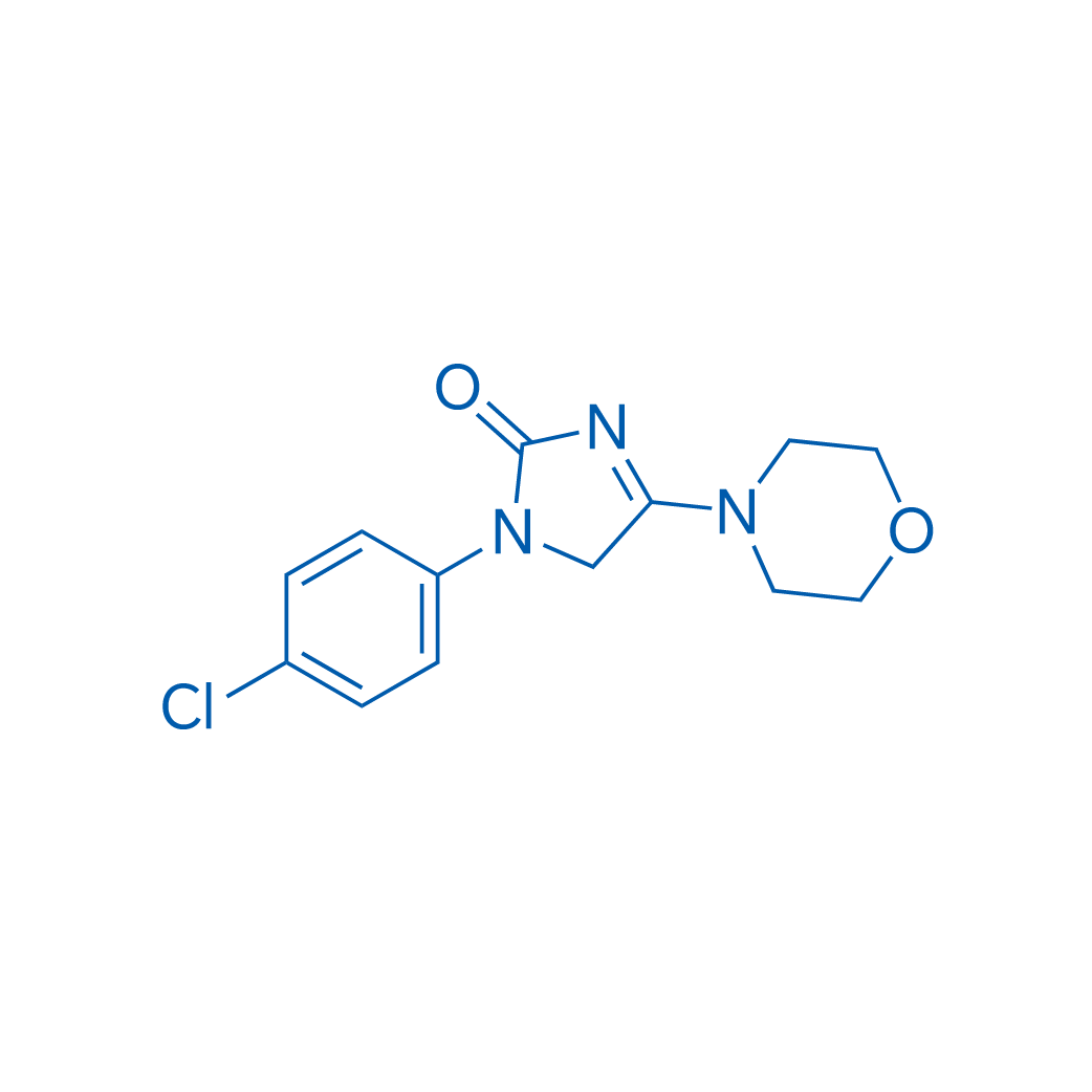 1-(4-氯苯基)-4-吗啉-1H-咪唑-2(5H)-酮 结构式