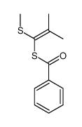 Benzenecarbothioic acid, S-[2-methyl-1-(methylthio)-1-propen-1-yl] ester 结构式