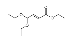 2-Butenoic acid, 4,4-diethoxy-, ethyl ester 结构式