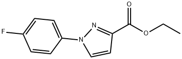 1-(4-氟苯基)-1H-吡唑-3-羧酸乙酯 结构式