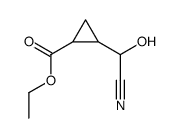 Cyclopropanecarboxylic acid, 2-(cyanohydroxymethyl)-, ethyl ester 结构式