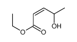 2-Pentenoic acid, 4-hydroxy-, ethyl ester, (2E)- 结构式
