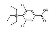 3,5-二溴-4-(三乙基硅基)苯甲酸 结构式