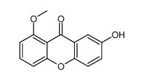 7-羟基-1-甲氧基-9H-占吨-9-酮 结构式