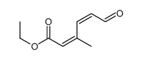 (2E,4E)-3-甲基-6-氧代-2,4-己二烯酸乙酯 结构式