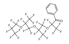 1-Propanone, 2,3,3,3-tetrafluoro-2-[1,1,2,3,3,3-hexafluoro-2-[1,1,2,3,3,3-hexafluoro-2-(1,1,2,2,3,3,3-heptafluoropropoxy)propoxy]propoxy]-1-phenyl- 结构式