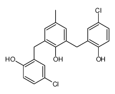 2,6-双[(5-氯-2-羟基苯基)甲基]-4-甲基苯酚 结构式