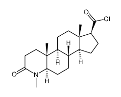 十六氢-1,4a,6a-三甲基-2-氧代-1H-茚并[5,4-f]喹啉-7-甲酰氯,(4aR,4bS,6aS,7S,9aS,9bS,11aR)- 结构式