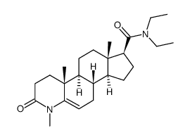 1H-Indeno[5,4-f]quinoline-7-carboxamide, N,N-diethyl-2,3,4,4a,4b,5,6,6a,7,8,9,9a,9b,10-tetradecahydro-1,4a,6a-trimethyl-2-oxo-, (4aR,4bS,6aS,7S,9aS,9bS)- 结构式