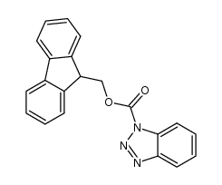 1H-Benzotriazole-1-carboxylic acid, 9H-fluoren-9-ylmethyl ester 结构式