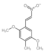 2,5-二甲氧基-4-甲基-β-硝基苯乙烯 结构式