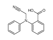 2-[(cyanomethyl)anilino]benzoic acid 结构式
