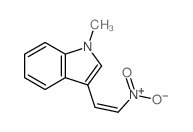 1-甲基-3-(2-硝基乙烯基)-1H-吲哚 结构式