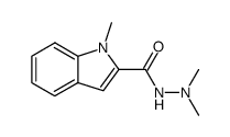 1H-Indole-2-carboxylic acid, 1-methyl-, 2,2-dimethylhydrazide 结构式