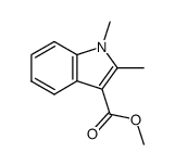 1,2-二甲基-1H-吲哚-3-羧酸甲酯 结构式