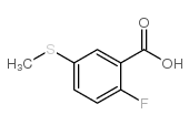 2-氟-5-甲硫基苯甲酸 结构式