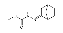 Hydrazinecarboxylic acid, 2-(bicyclo[2.2.1]hept-2-ylidene)-, methyl ester 结构式
