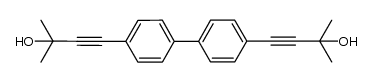 3-Butyn-2-ol, 4,4'-[1,1'-biphenyl]-4,4'-diylbis[2-methyl- 结构式