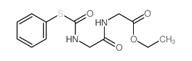 2-(2-(((苯硫基)羰基)氨基)乙酰氨基)乙酸乙酯 结构式