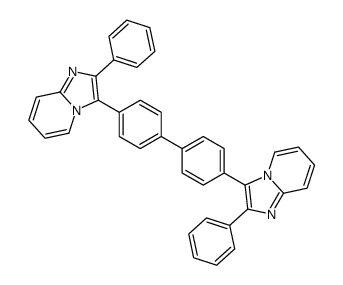 Imidazo[1,2-a]pyridine, 3,3'-[1,1'-biphenyl]-4,4'-diylbis[2-phenyl- (9CI) 结构式