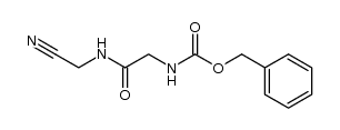 Carbamic acid, N-[2-[(cyanomethyl)amino]-2-oxoethyl]-, phenylmethyl ester 结构式