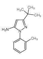 3-叔丁基-1-(2-甲基苯基)-1H-吡唑-5-胺 结构式