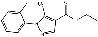 5-氨基-1-(2-甲基苯基)-1H-吡唑-4-羧酸乙酯 结构式