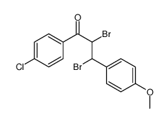 1-Propanone, 2,3-dibromo-1-(4-chlorophenyl)-3-(4-methoxyphenyl)- 结构式