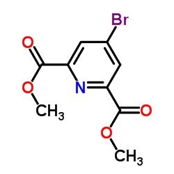 4-溴-2,6-二甲酸甲酯吡啶 结构式