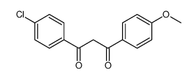 1-(4-氯苯基)-3-(4-甲氧基苯基)丙烷-1,3-二酮 结构式