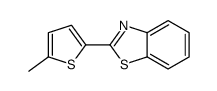2-(5-甲基-2-噻吩基)苯并噻唑 结构式