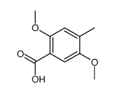 2,5-二甲氧基-4-甲基苯甲酸 结构式