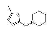 1-[(5-甲基-2-噻吩基)甲基]哌啶 结构式