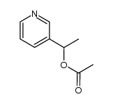 α-甲基-3-吡啶甲醇 3-乙酸酯 结构式