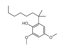 2-(1,1-二甲基庚基)-4,6-二甲氧基苯酚 结构式