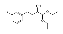 3-氯-α-(二乙氧甲基)苯丙醇 结构式