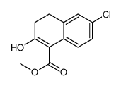 6-氯-2-羟基-3,4-二氢-1-萘甲酸甲酯 结构式