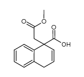 1-羧基-1,4-二氢-1-萘乙酸-1-甲酯 结构式