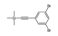 1,3-二溴-5-[2-(三甲基硅基)乙炔基]苯 结构式