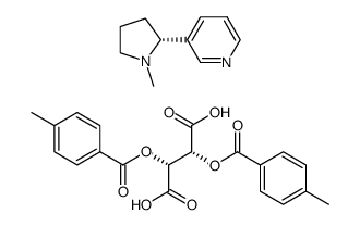 (+)-烟碱二对甲苯甲酰基酒石酸盐 结构式