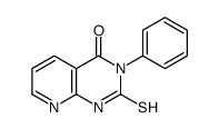 2-疏基-3-苯基吡啶并[2,3-d]嘧啶-4(3H)-酮 结构式